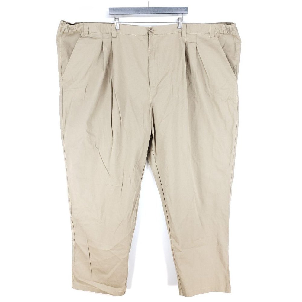 Large & In Charge Chino Pants Mens Size 66 Tan